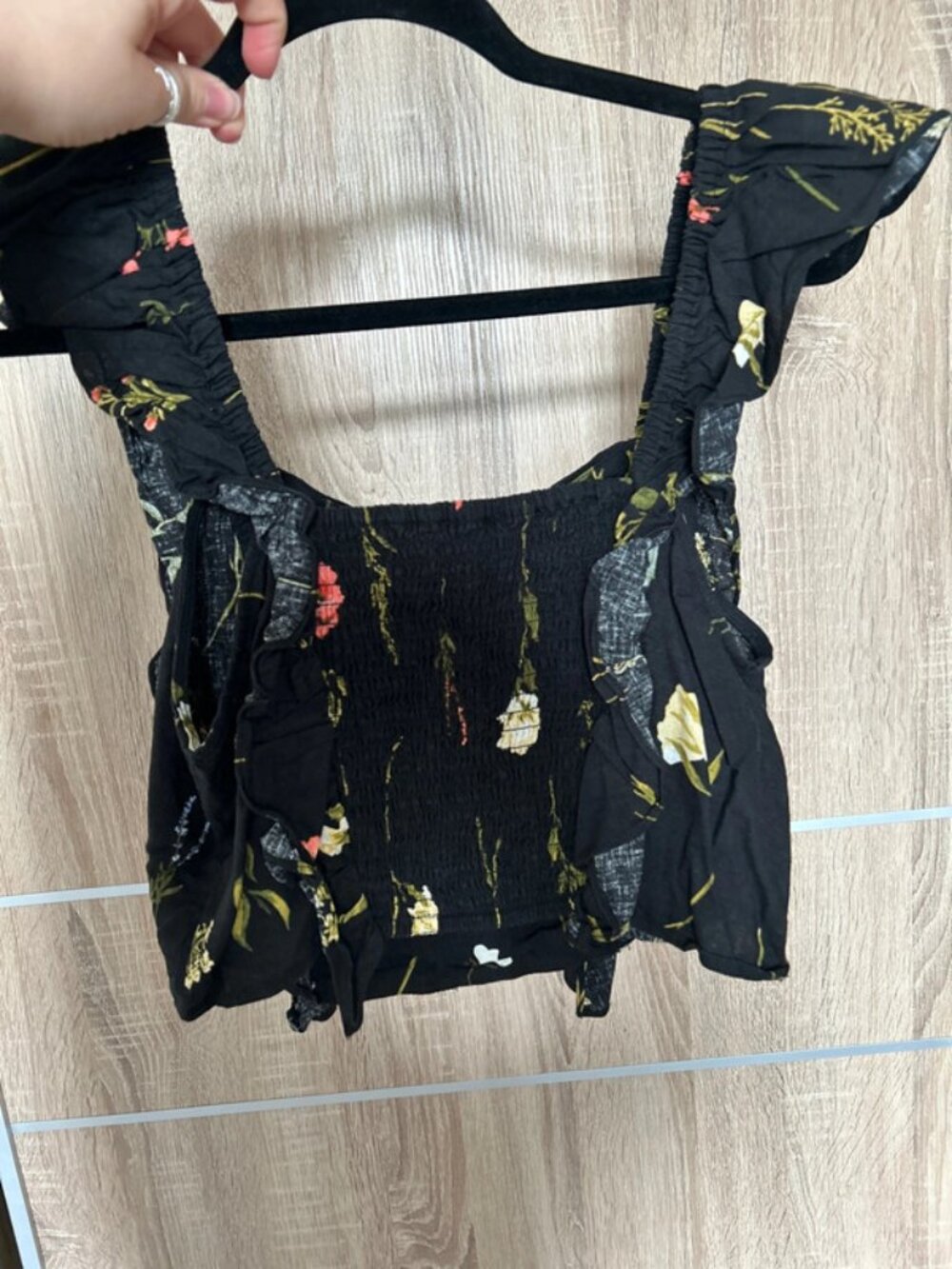 Floral cropped summer top - Picture 3 of 4